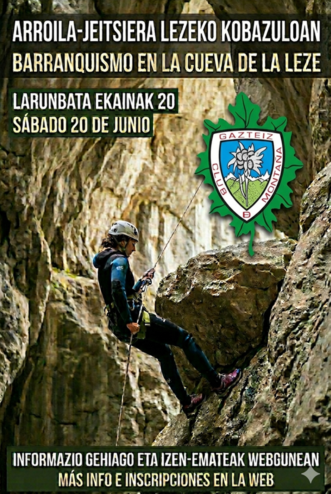 Foto Descenso del Barranco de La Leze- Inscripciones del día 5 de junio al día 10